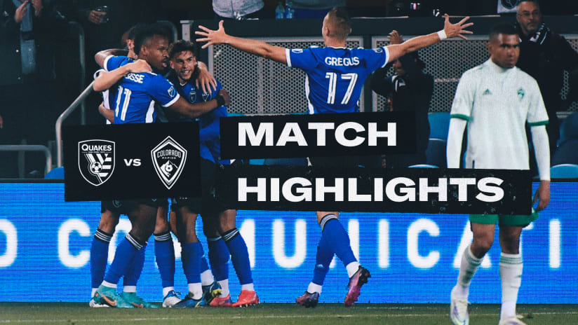 MATCH HIGHLIGHTS: Quakes win second consecutive home match