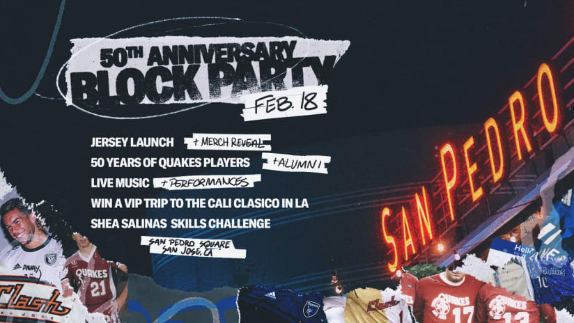50th Anniversary Block Party | February 18 | San Pedro Square Market