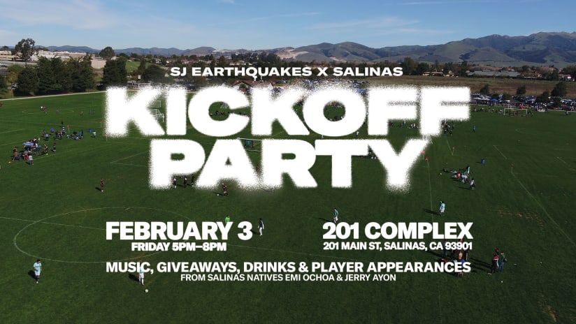 NEWS: Earthquakes Announce Partnership with Salinas Regional Soccer Complex