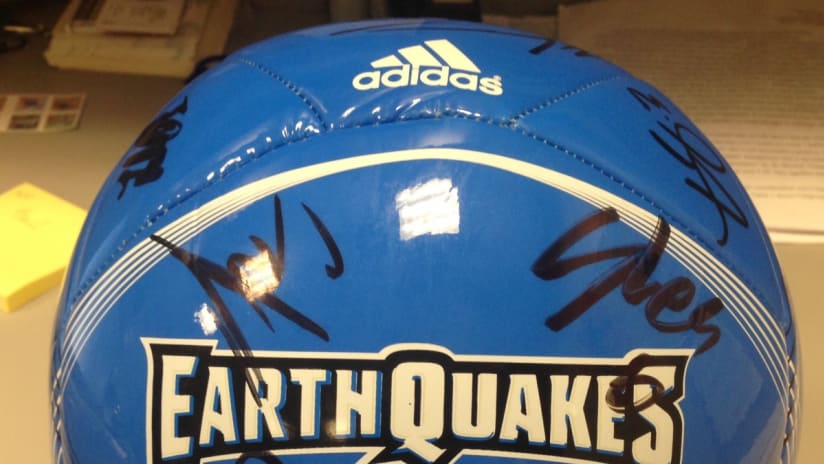 GIVEAWAY: Win a team-signed ball  -