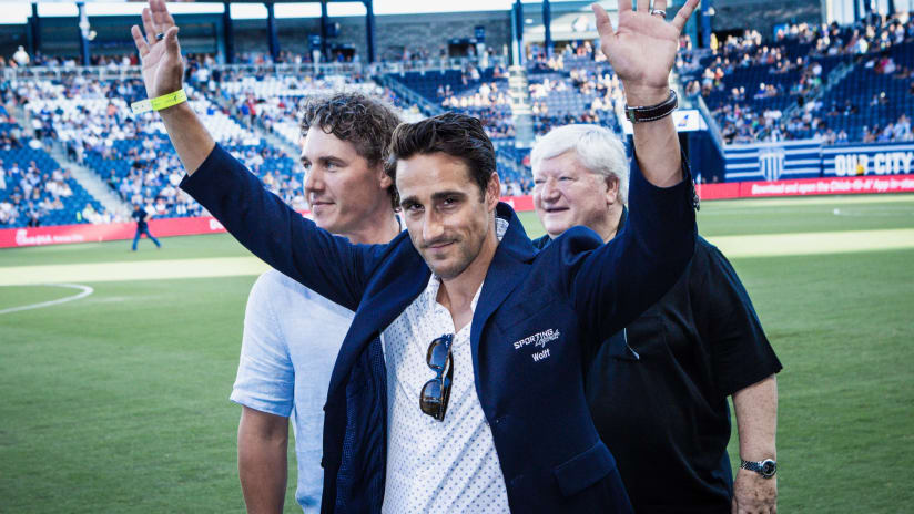 Josh Wolff at Sporting Legends Ceremony - Sporting KC - July 20, 2019