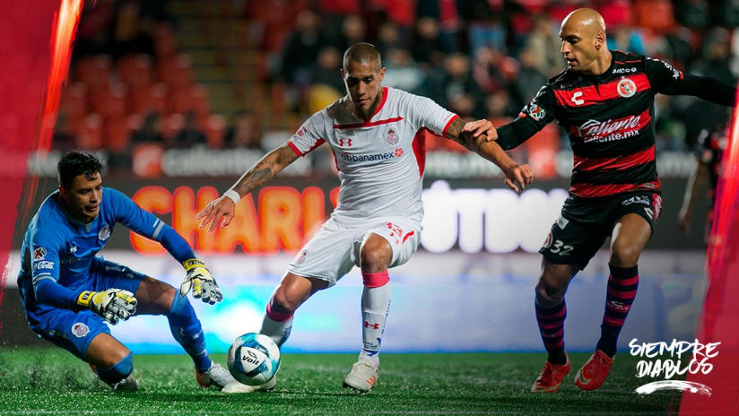 Jonatan Maidana and Alfredo Talavera - Deportivo Toluca FC at Tijuana - Feb. 2, 2019