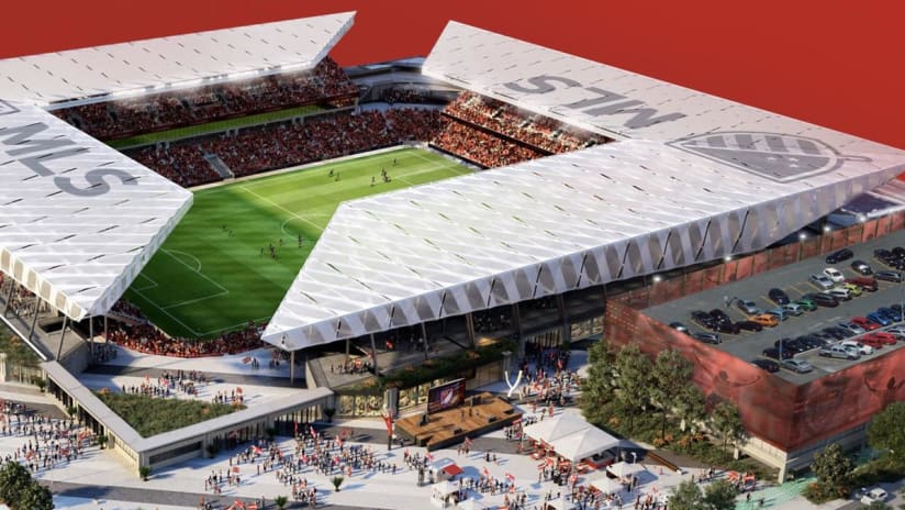 St. Louis soccer stadium rendering - MLS Expansion - Aug. 20, 2019