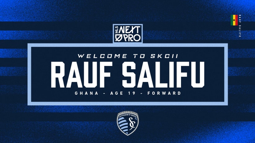 Sporting KC II signs Rauf Salifu