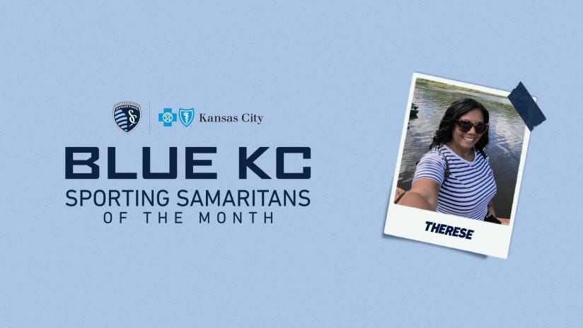 Therese Restituto honored as Blue KC Sporting Samaritan for September