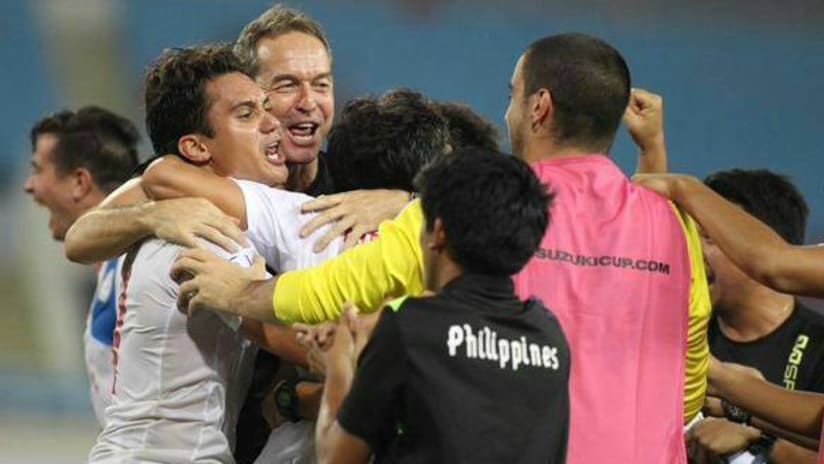 Martin Steuble Philippine National Football Celebration