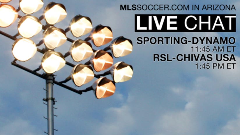 Join MLSsoccer.com's live chats throughout the day.
