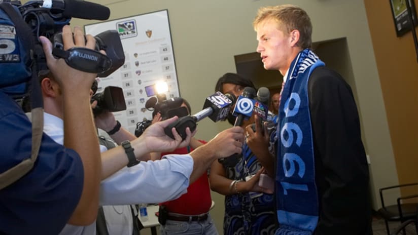 Jon Kempin became the Wizards' first-ever homegrown signing when he joined the senior roster this week.