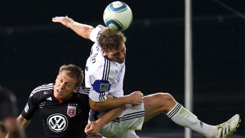 Ned Dishman and the Wizards fell to D.C. United at RFK Stadium on Wednesday night.