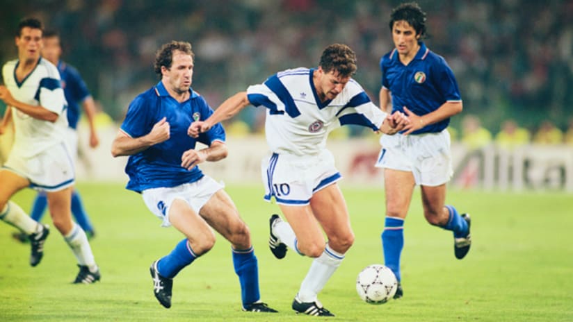 Peter Vermes for USMNT vs Italy at 1990 World Cup