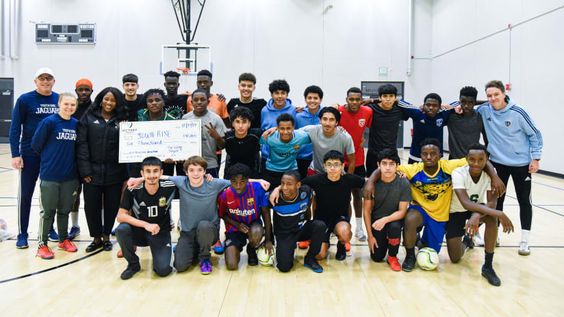 Soccer For All Kids: The Victory Project donates $10,000 to Youth R.I.S.E. soccer program
