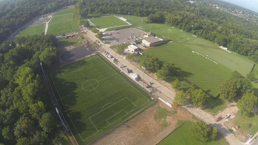 Swope Soccer Village Aerial