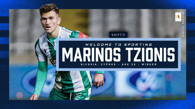 Sporting KC acquires 20-year-old winger Marinos Tzionis