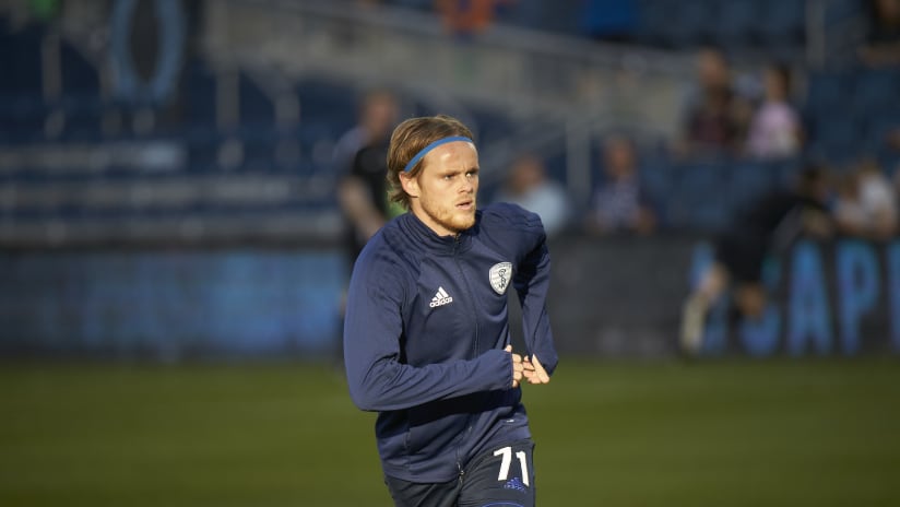Chase Minter - Swope Park Rangers warm-up