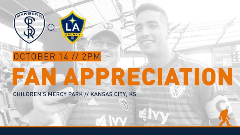 Swope Park Rangers vs. LA Galaxy II - October 14, 2018 - Fan Appreciation Day