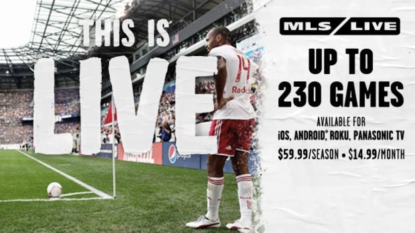 Sign up for MLS LIVE 2013 -