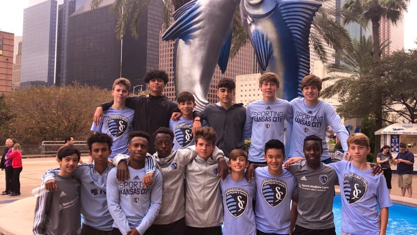 Sporting KC Academy players at 2019 Copa Rayados in Houston - Nov. 29, 2019