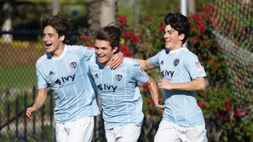 Sporting KC Academy U-17's at GA Cup qualifying in Carson, California