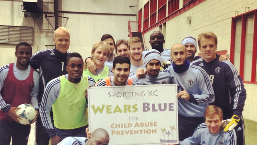 Sporting KC Wears Blue for Child Abuse Prevention  -