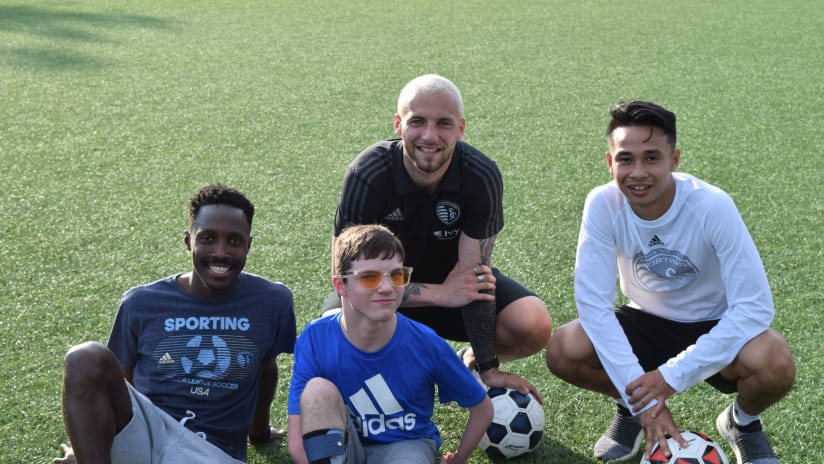 Sporting KC Abilities Clinic - Gerso Fernandes, Yohan Croizet and Wan Kuzain Wan Kamal