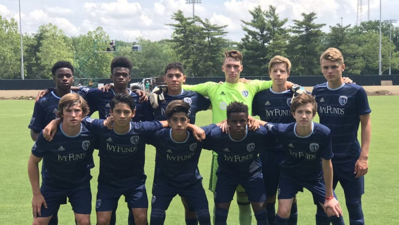 Sporting KC U-16s in action on June 3