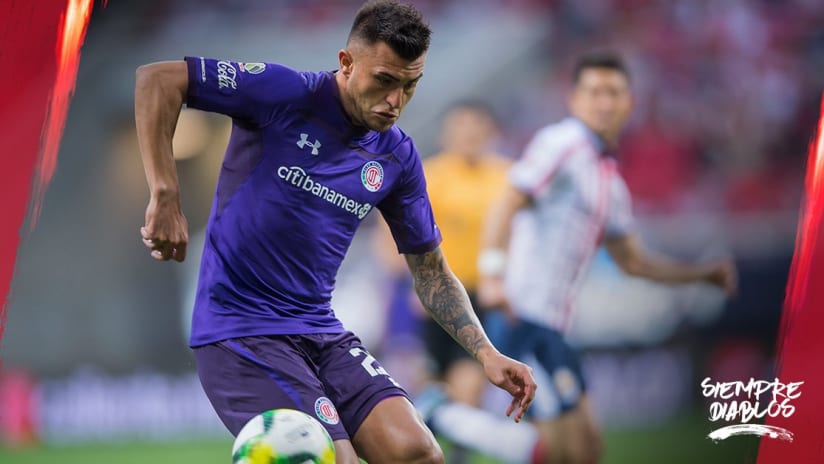 Enrique Triverio in Toluca FC purple kit - Jan. 20, 2019