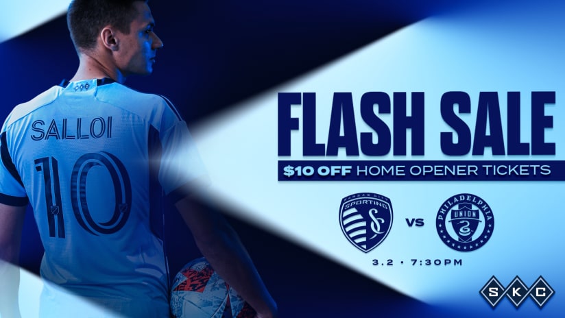 Secure your spot at Sporting KC's Home Opener Match against Philadelphia Union on March 2 