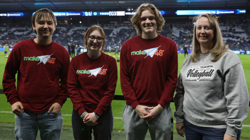 Sporting KC welcomes Make48 winners from Willow Springs HS to Children’s Mercy Park for home opener