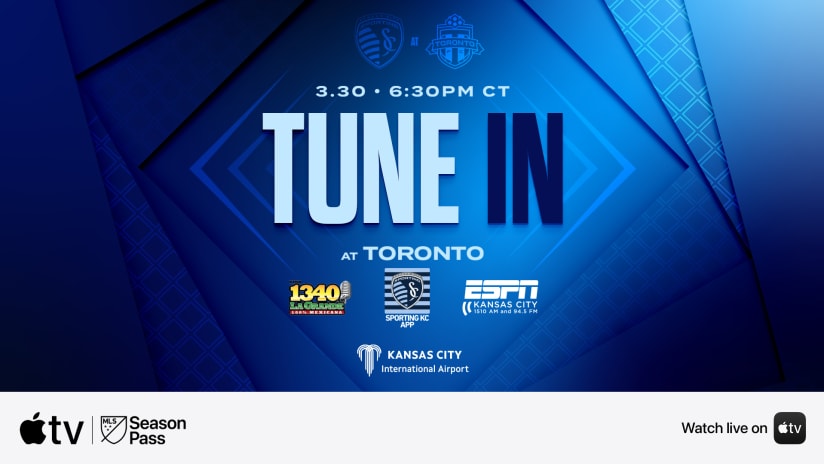 TUNE IN: Sporting KC takes on Toronto FC this Saturday live on Apple TV with Callum Williams on the call
