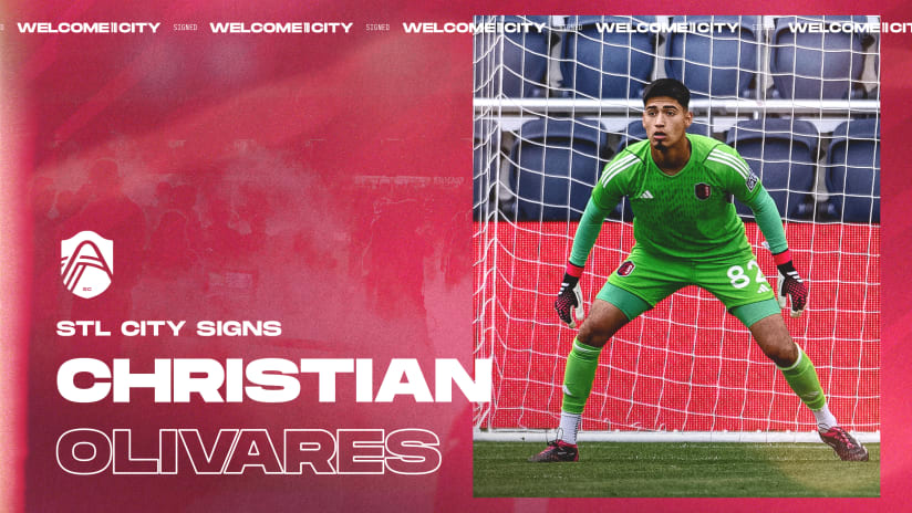 St. Louis CITY SC Signs CITY2 goalkeeper Christian Olivares