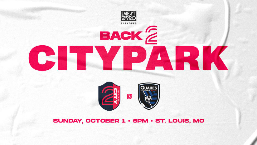 St Louis CITY2 Hosts San Jose Earthquakes II in MLS NEXT Pro Playoffs at CITYPARK 