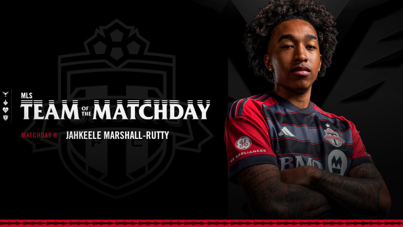 Marshall-Rutty named to MLS Team of the Matchday following west coast draw
