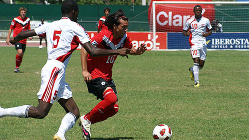 Keven Aleman in action for Canada. (CanadaSoccer.com)