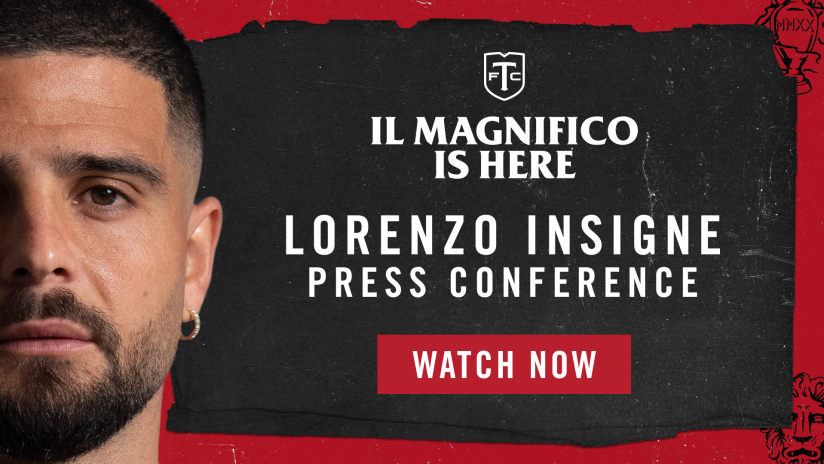 Lorenzo Insigne introduced as newest Toronto FC Designated Player