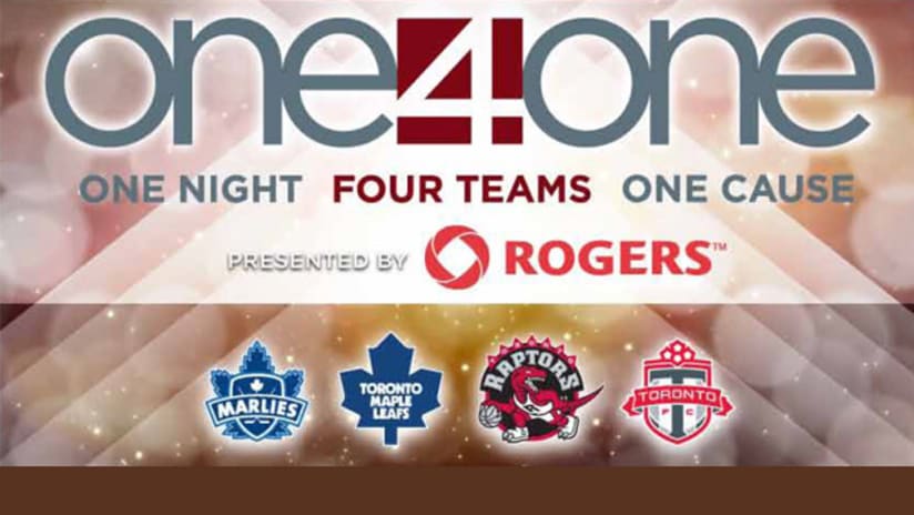 MLSE Team Up Foundation presents One4One March 28 at Real Sports Bar & Grill.
