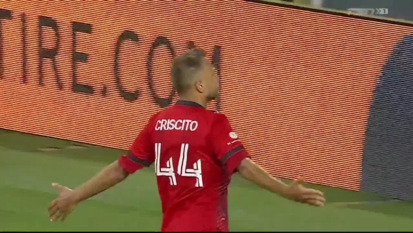 GOAL: Domenico Criscito, Toronto FC - 76th minute