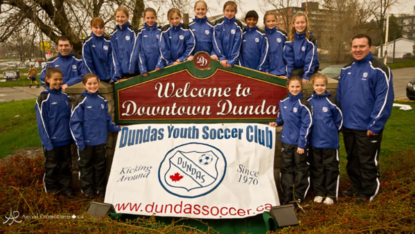 Dundas Dragons U-10 girls.