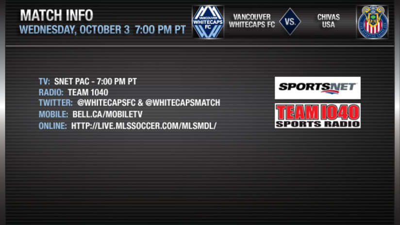 Match information - Vancouver Whitecaps FC vs Chivas USA