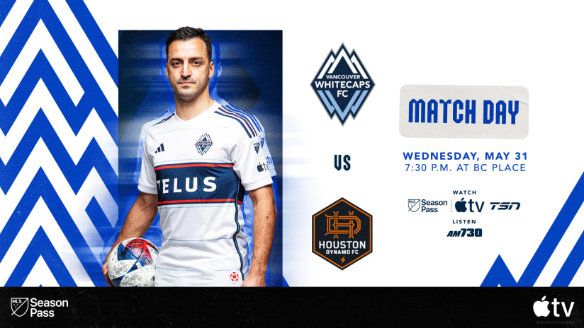Preview: 'Caps host Houston Dynamo FC in mid-week clash at BC Place | Watch on MLS Season Pass & TSN