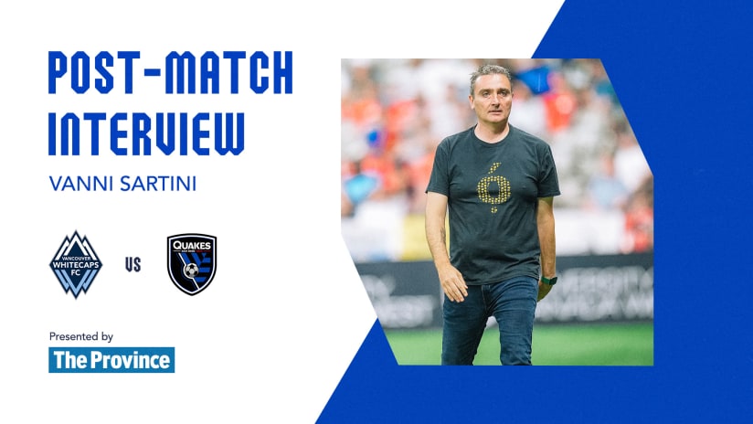 The Province Post-Match Interview: Vanni Sartini | August 20, 2023