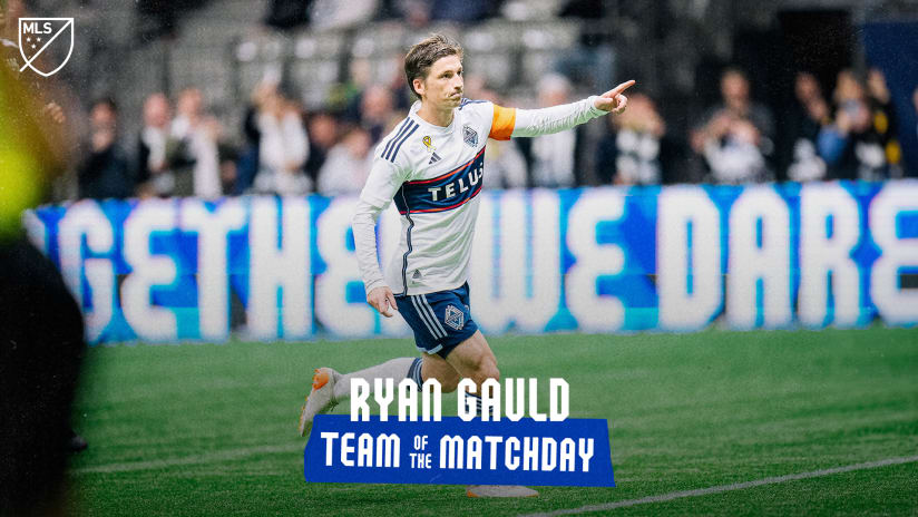 Ryan Gauld named to MLS Team of the Matchday for 11th time this season