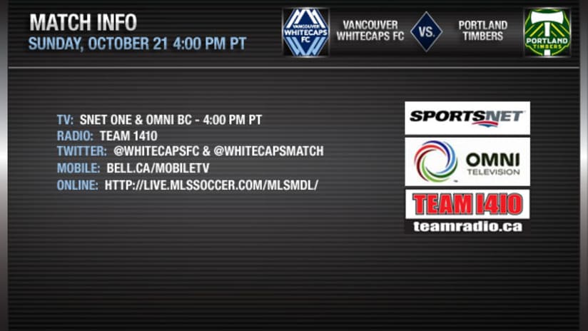 Match Information - Vancouver Whitecaps FC vs Portland Timbers