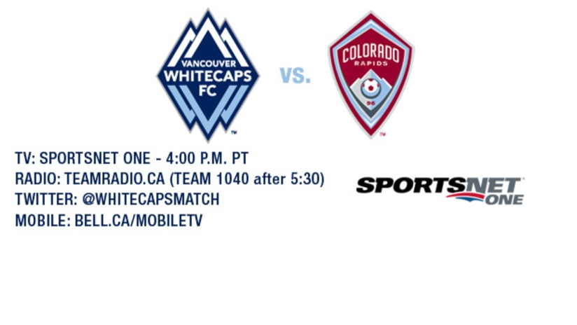 Match information: Whitecaps FC vs. Colorado Rapids