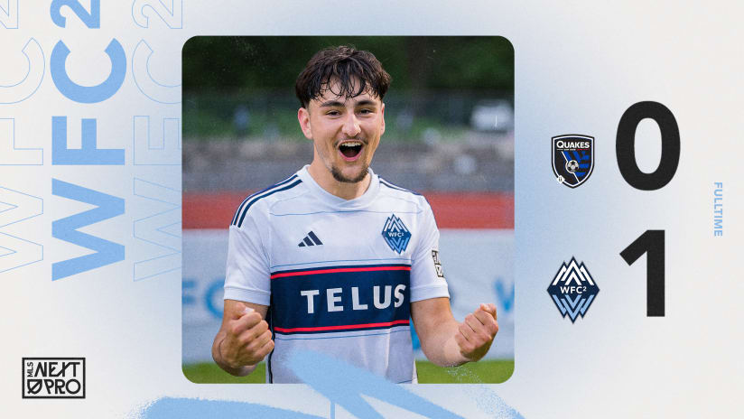 WFC2 extend shutout streak, claim second road win of the season with 1-0 victory in San Jose