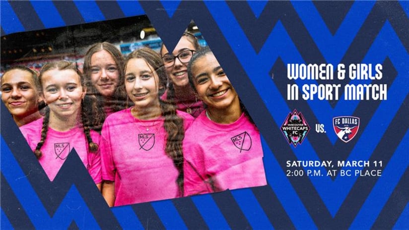 Spectator Information: Whitecaps FC to celebrate Women & Girls in Sport at Saturday’s match  