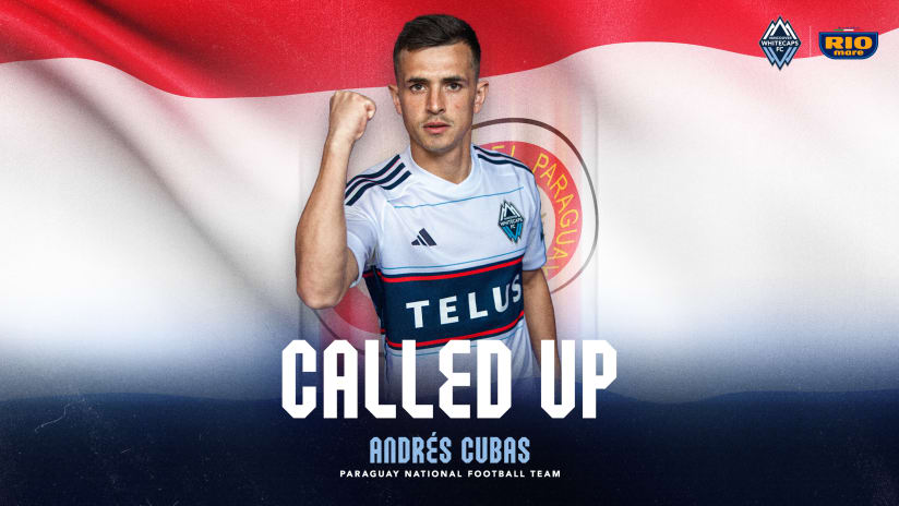 Andrés Cubas called up to Paraguay's national team for 2026 FIFA Men's World Cup Qualifiers in November