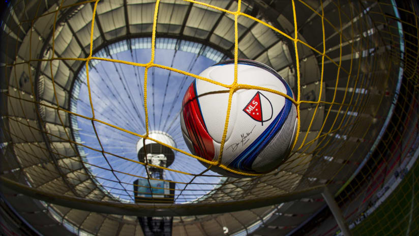 Artsy shot - ball - BC Place - open roof
