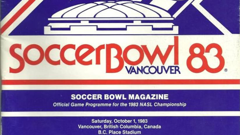 1983 NASL Soccer Bowl magazine