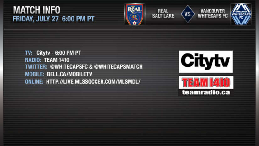 Match information: Real Salt Lake vs. Whitecaps FC