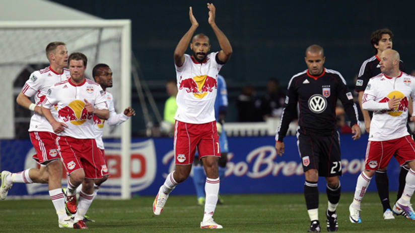 Thierry Henry and New York will visit Empire on May 28 (Getty Images)
